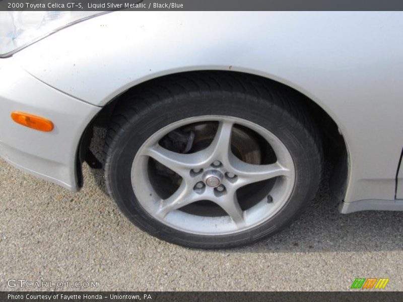 Liquid Silver Metallic / Black/Blue 2000 Toyota Celica GT-S
