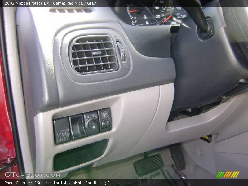 Garnet Red Mica / Gray 2003 Mazda Protege DX