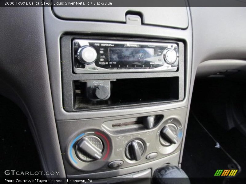 Liquid Silver Metallic / Black/Blue 2000 Toyota Celica GT-S