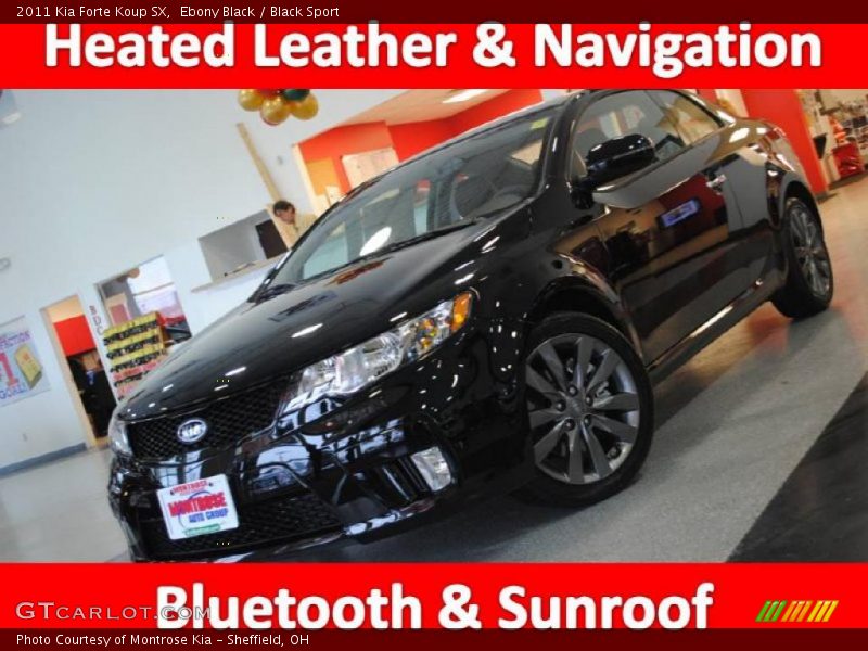 Ebony Black / Black Sport 2011 Kia Forte Koup SX