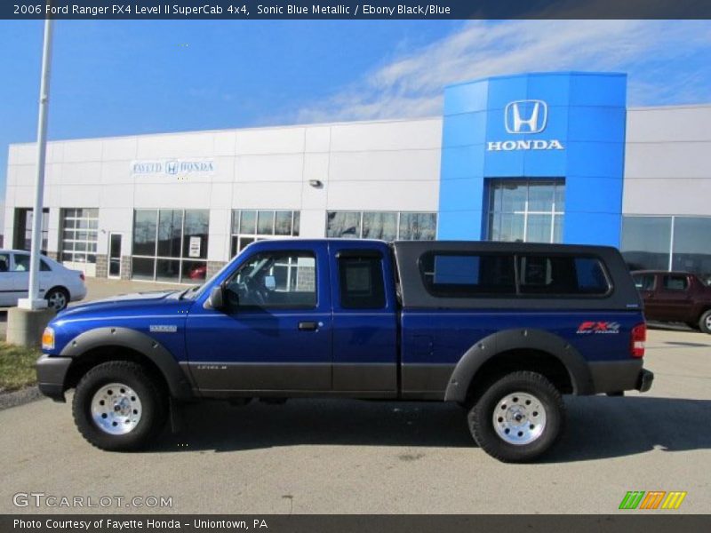 Sonic Blue Metallic / Ebony Black/Blue 2006 Ford Ranger FX4 Level II SuperCab 4x4