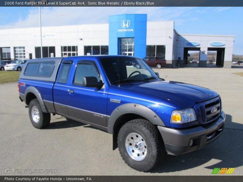 Sonic Blue Metallic / Ebony Black/Blue 2006 Ford Ranger FX4 Level II SuperCab 4x4