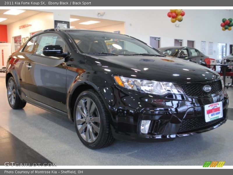 Ebony Black / Black Sport 2011 Kia Forte Koup SX