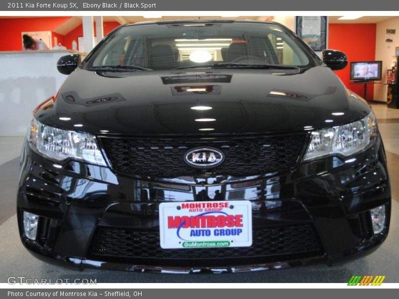 Ebony Black / Black Sport 2011 Kia Forte Koup SX