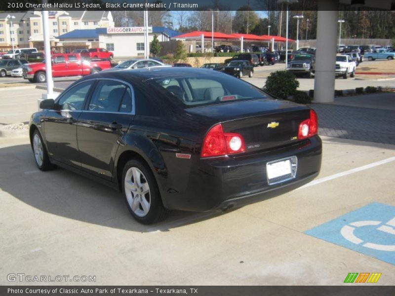 Black Granite Metallic / Titanium 2010 Chevrolet Malibu LS Sedan