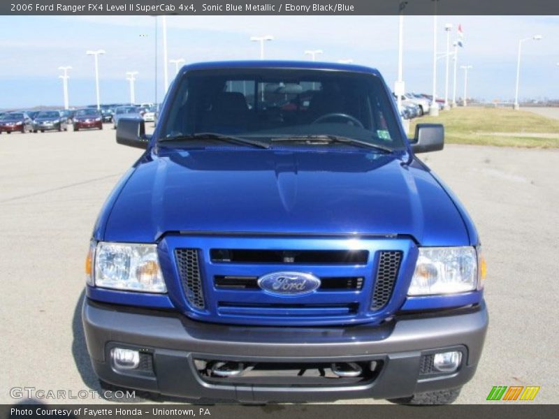 Sonic Blue Metallic / Ebony Black/Blue 2006 Ford Ranger FX4 Level II SuperCab 4x4