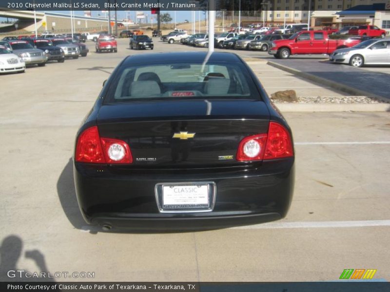 Black Granite Metallic / Titanium 2010 Chevrolet Malibu LS Sedan