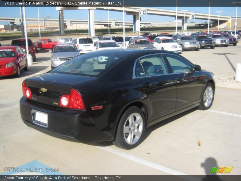 Black Granite Metallic / Titanium 2010 Chevrolet Malibu LS Sedan