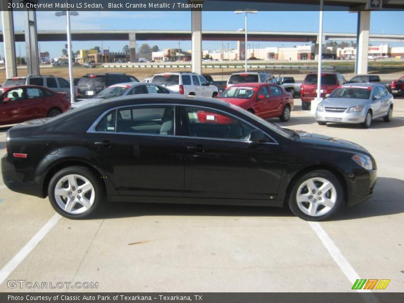Black Granite Metallic / Titanium 2010 Chevrolet Malibu LS Sedan