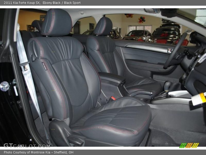  2011 Forte Koup SX Black Sport Interior