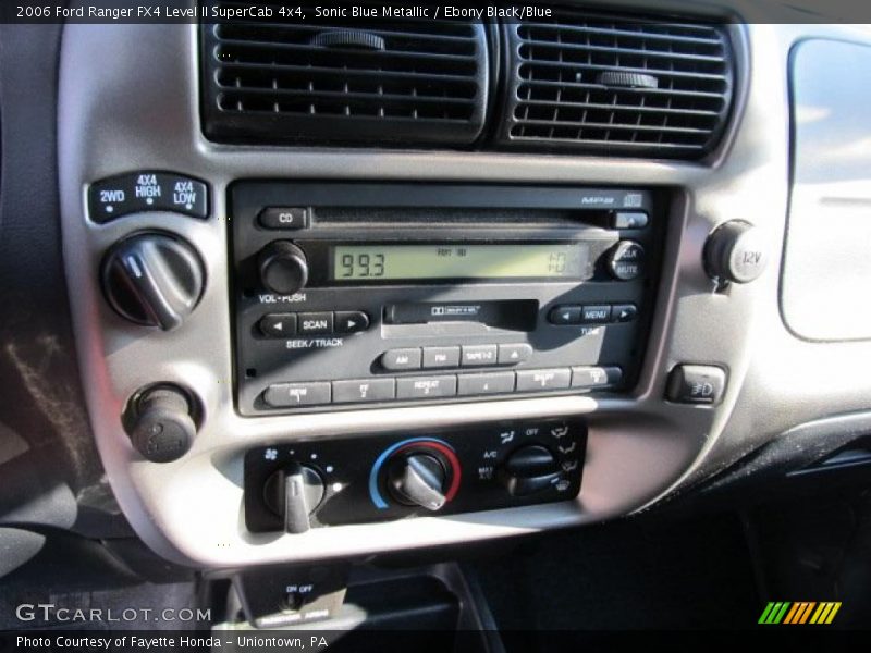 Sonic Blue Metallic / Ebony Black/Blue 2006 Ford Ranger FX4 Level II SuperCab 4x4