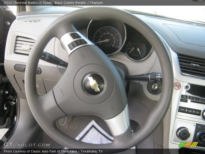 Black Granite Metallic / Titanium 2010 Chevrolet Malibu LS Sedan