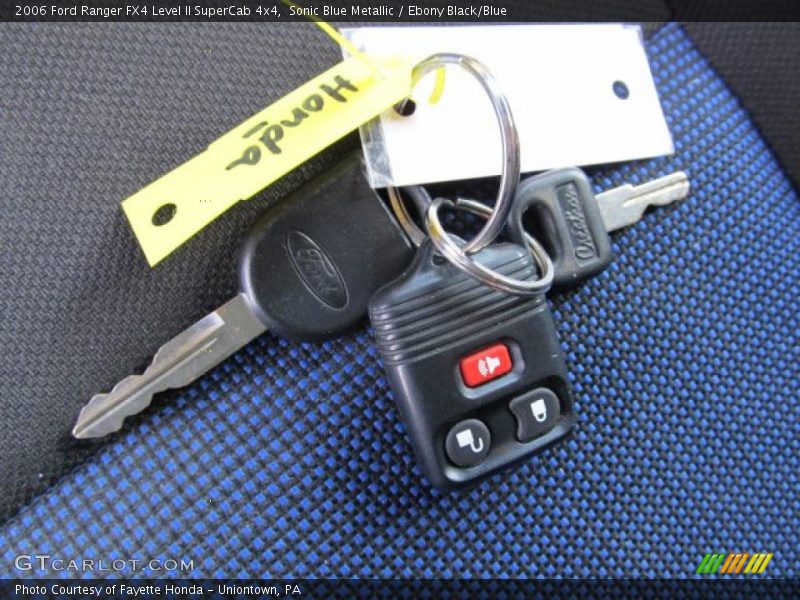 Sonic Blue Metallic / Ebony Black/Blue 2006 Ford Ranger FX4 Level II SuperCab 4x4