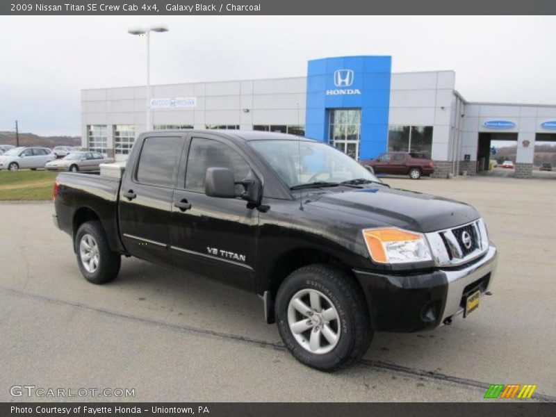 Galaxy Black / Charcoal 2009 Nissan Titan SE Crew Cab 4x4