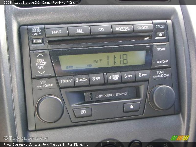 Garnet Red Mica / Gray 2003 Mazda Protege DX