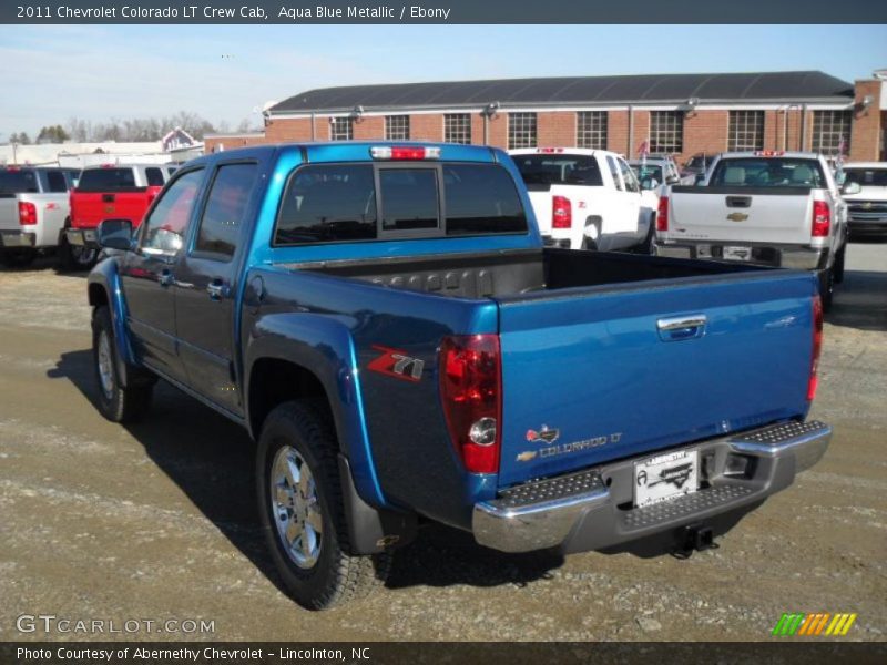 Aqua Blue Metallic / Ebony 2011 Chevrolet Colorado LT Crew Cab