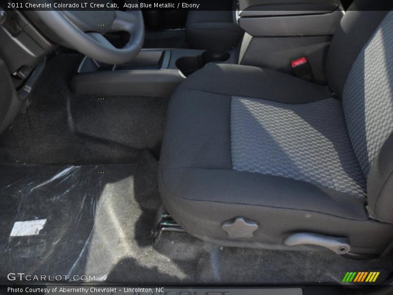 Aqua Blue Metallic / Ebony 2011 Chevrolet Colorado LT Crew Cab