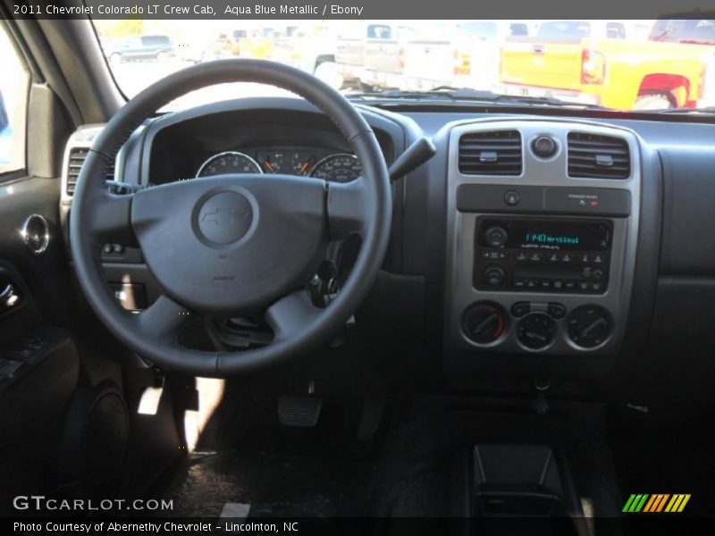 Aqua Blue Metallic / Ebony 2011 Chevrolet Colorado LT Crew Cab