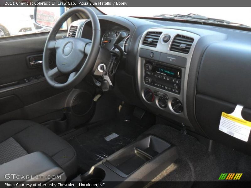 Aqua Blue Metallic / Ebony 2011 Chevrolet Colorado LT Crew Cab