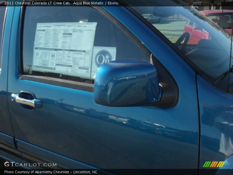 Aqua Blue Metallic / Ebony 2011 Chevrolet Colorado LT Crew Cab