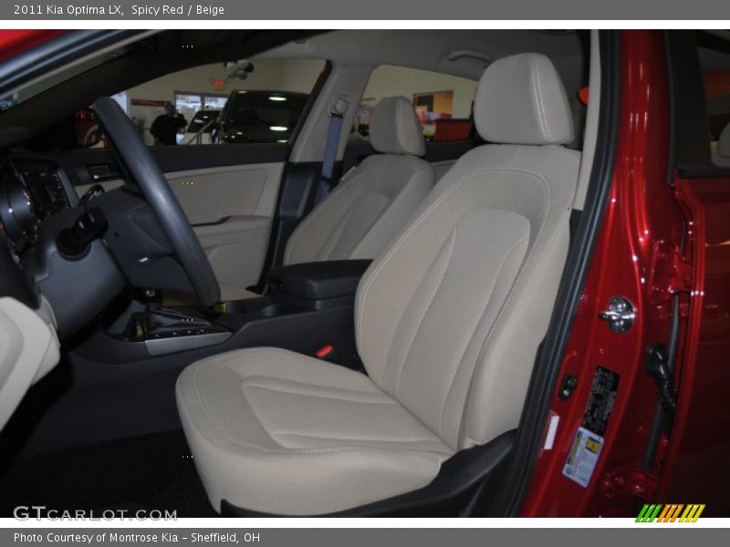 Spicy Red / Beige 2011 Kia Optima LX