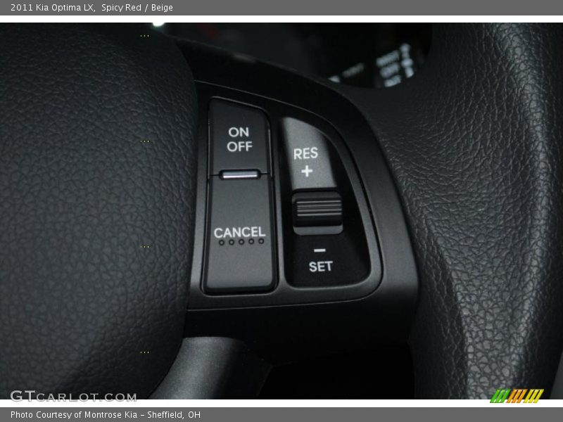 Controls of 2011 Optima LX