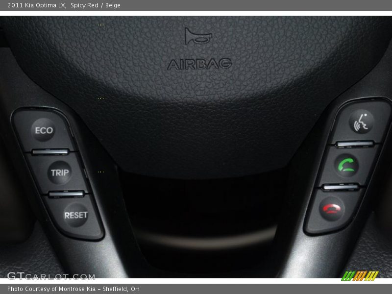 Controls of 2011 Optima LX