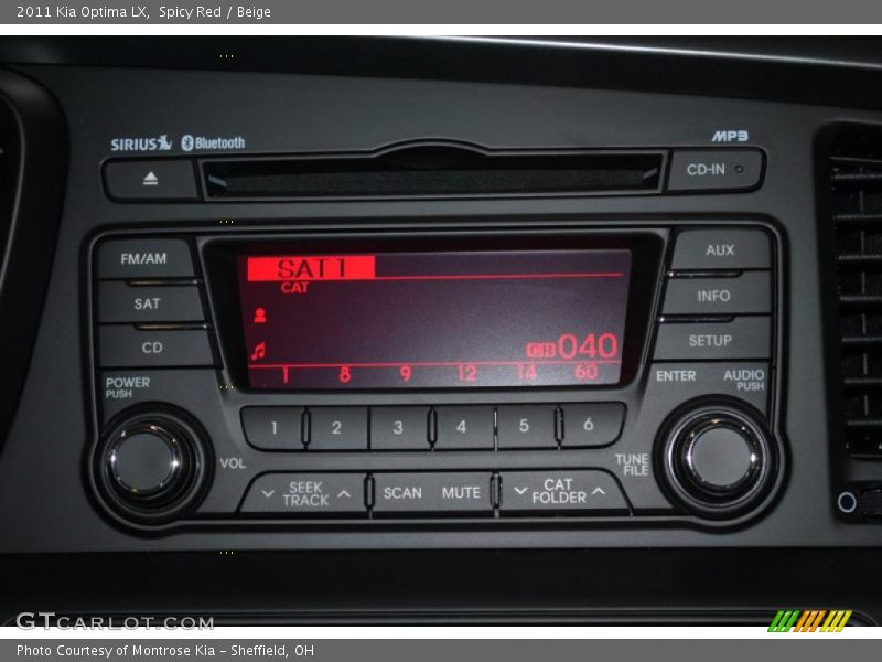 Controls of 2011 Optima LX