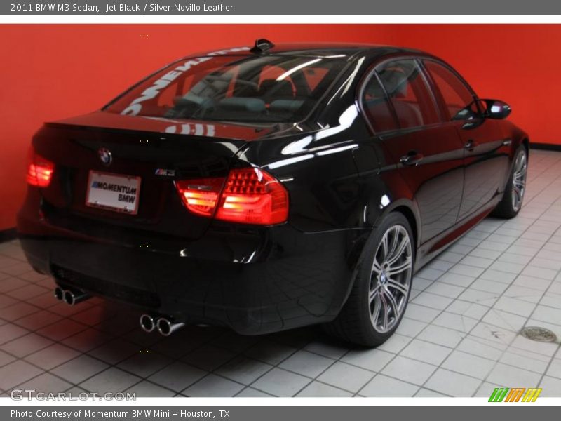 Jet Black / Silver Novillo Leather 2011 BMW M3 Sedan