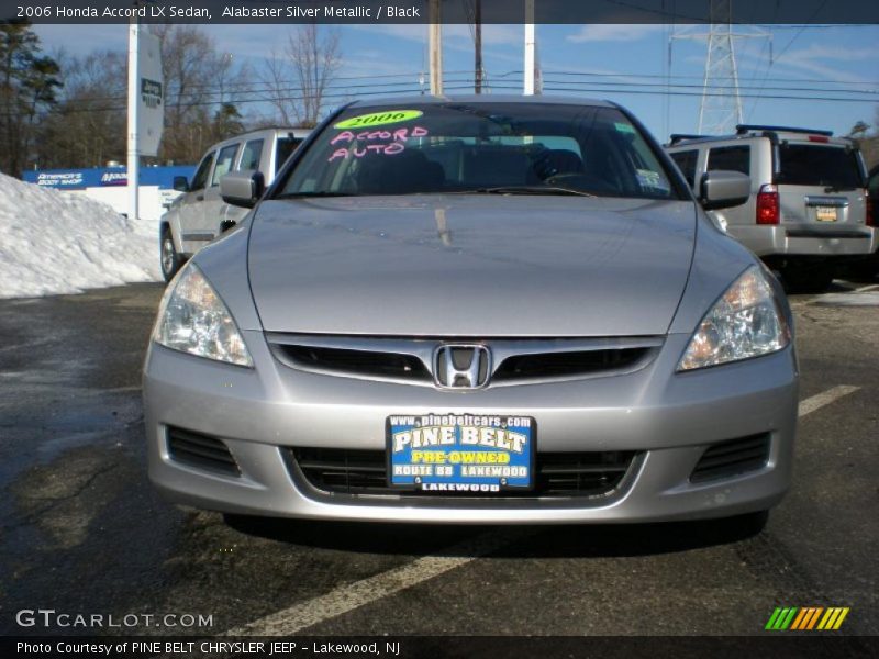 Alabaster Silver Metallic / Black 2006 Honda Accord LX Sedan