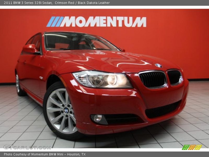 Crimson Red / Black Dakota Leather 2011 BMW 3 Series 328i Sedan
