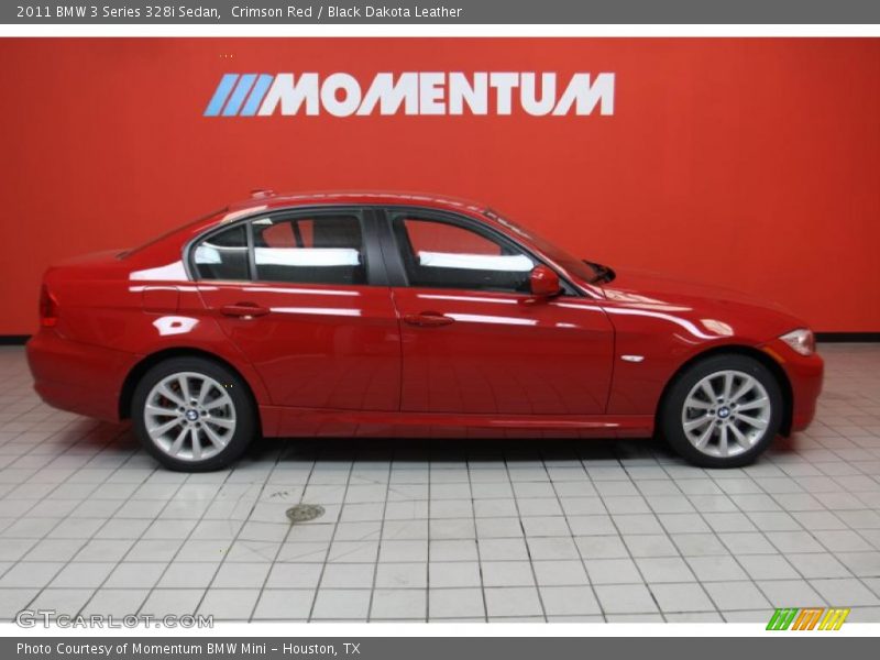 Crimson Red / Black Dakota Leather 2011 BMW 3 Series 328i Sedan