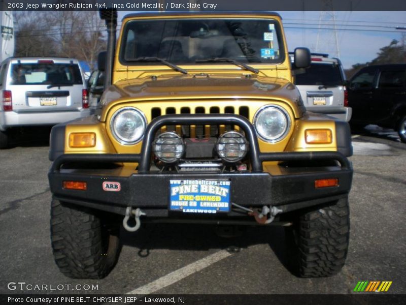 Inca Gold Metallic / Dark Slate Gray 2003 Jeep Wrangler Rubicon 4x4