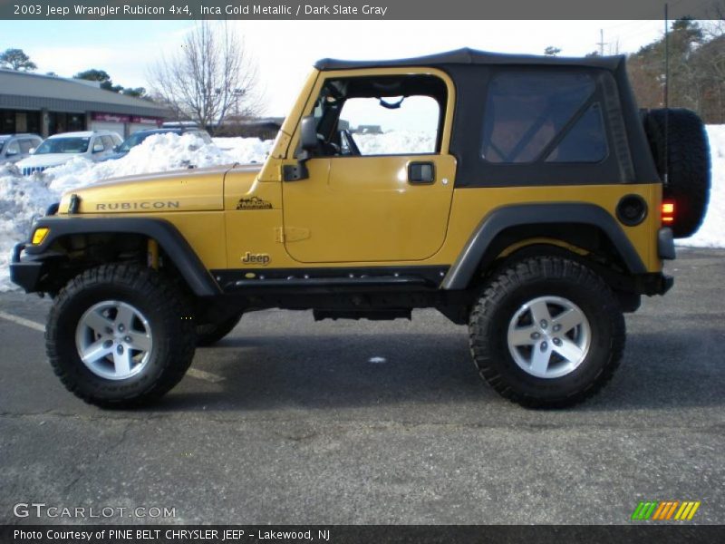 Inca Gold Metallic / Dark Slate Gray 2003 Jeep Wrangler Rubicon 4x4