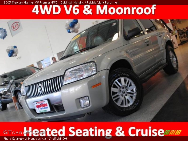 Gold Ash Metallic / Pebble/Light Parchment 2005 Mercury Mariner V6 Premier 4WD