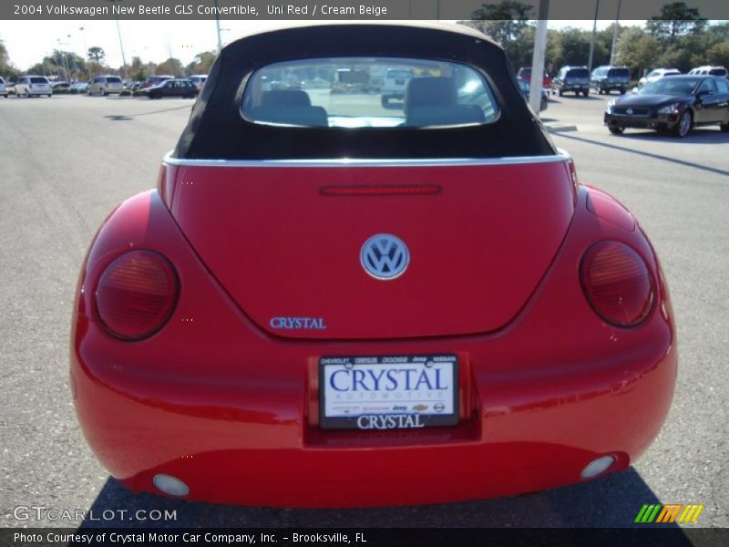 Uni Red / Cream Beige 2004 Volkswagen New Beetle GLS Convertible