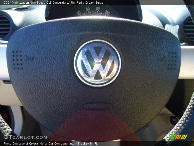 Uni Red / Cream Beige 2004 Volkswagen New Beetle GLS Convertible
