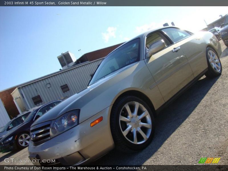 Golden Sand Metallic / Willow 2003 Infiniti M 45 Sport Sedan