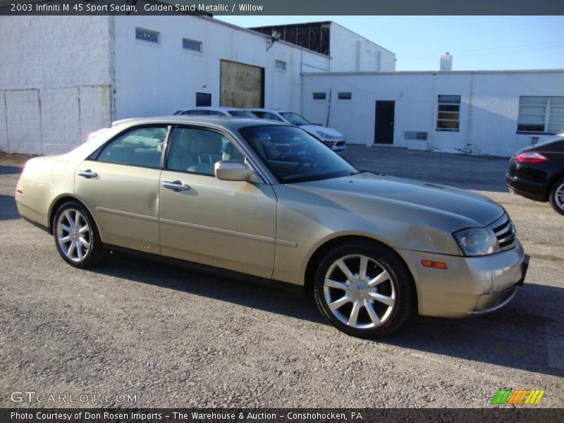 Golden Sand Metallic / Willow 2003 Infiniti M 45 Sport Sedan
