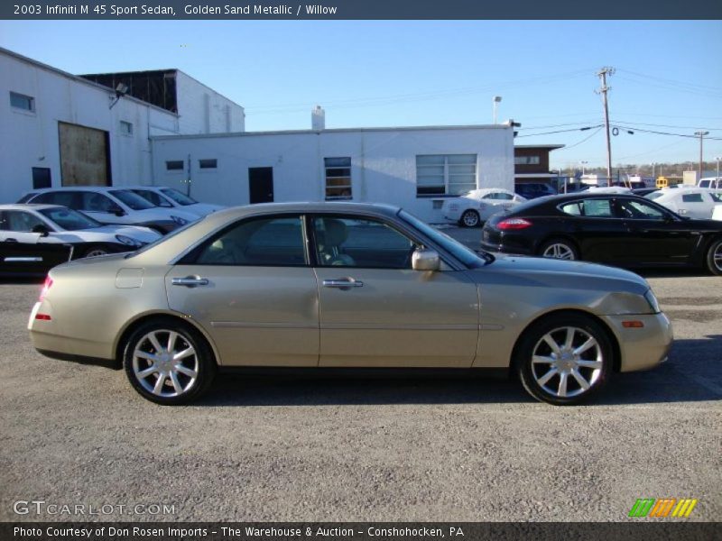 Golden Sand Metallic / Willow 2003 Infiniti M 45 Sport Sedan