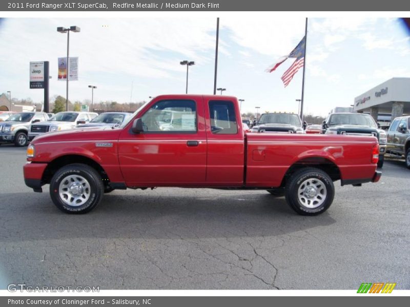 Redfire Metallic / Medium Dark Flint 2011 Ford Ranger XLT SuperCab
