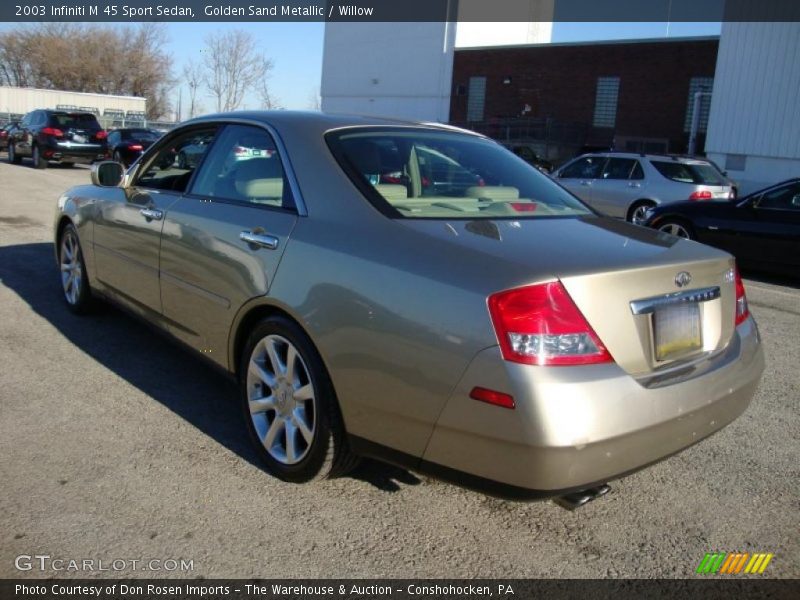 Golden Sand Metallic / Willow 2003 Infiniti M 45 Sport Sedan