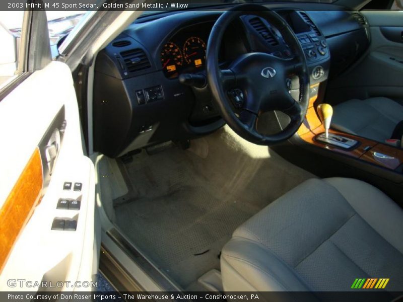 Golden Sand Metallic / Willow 2003 Infiniti M 45 Sport Sedan