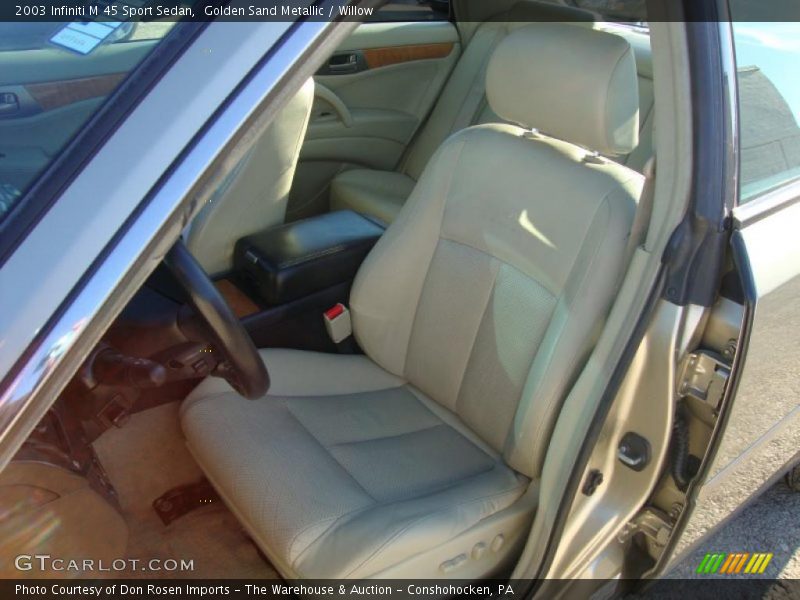 Golden Sand Metallic / Willow 2003 Infiniti M 45 Sport Sedan