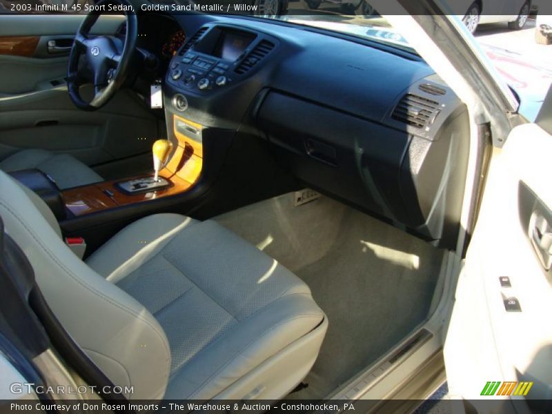 Golden Sand Metallic / Willow 2003 Infiniti M 45 Sport Sedan