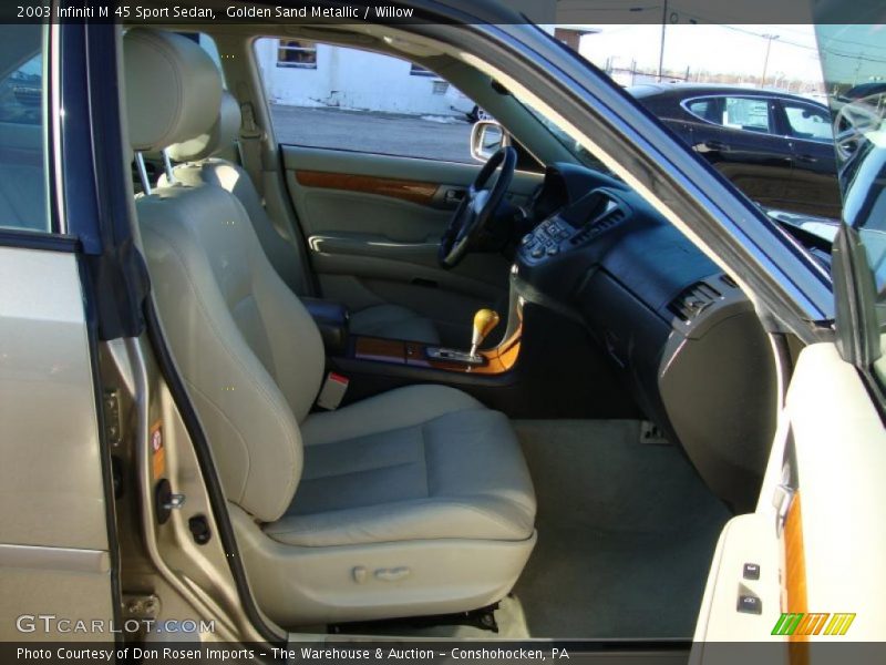 Golden Sand Metallic / Willow 2003 Infiniti M 45 Sport Sedan