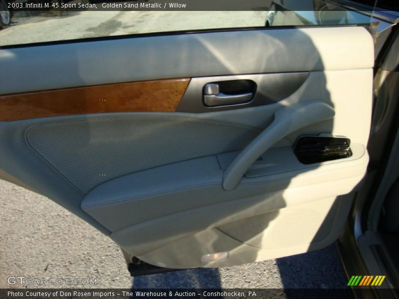 Golden Sand Metallic / Willow 2003 Infiniti M 45 Sport Sedan