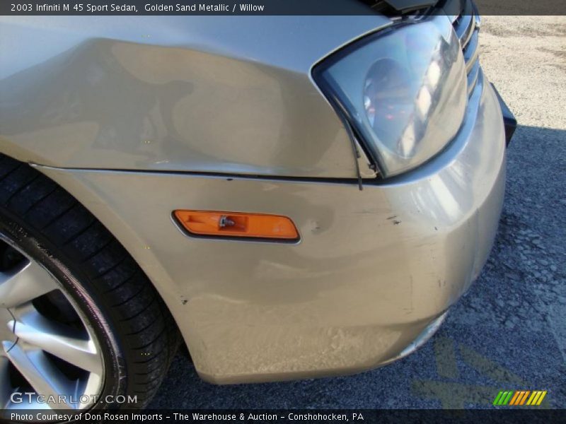 Golden Sand Metallic / Willow 2003 Infiniti M 45 Sport Sedan
