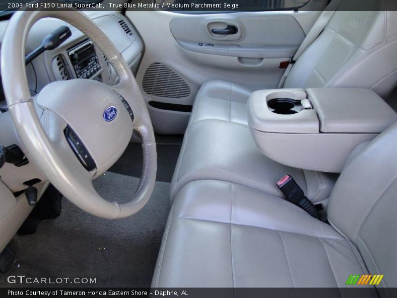  2003 F150 Lariat SuperCab Medium Parchment Beige Interior