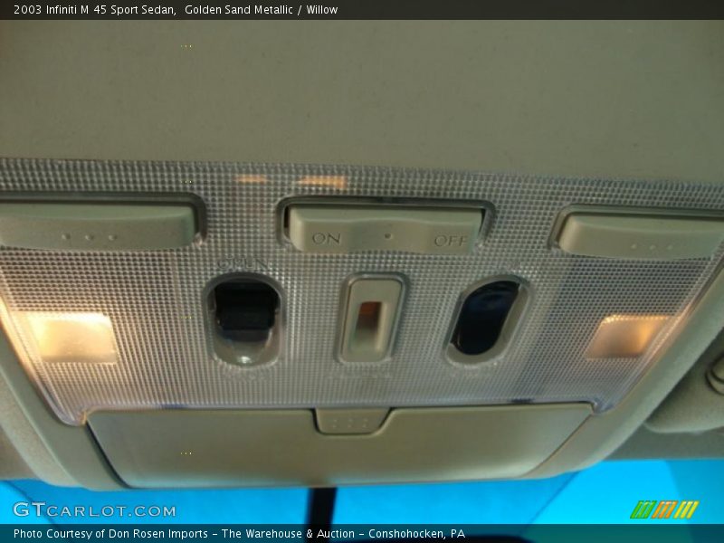 Golden Sand Metallic / Willow 2003 Infiniti M 45 Sport Sedan